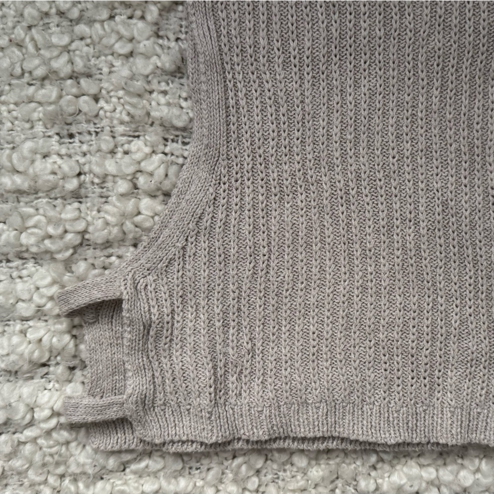 Cream Cropped Sweater Vest - Picture 12 of 13